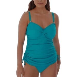 Fantasie Swim Ottawa Underwire Twist Front Tankini Top and Mid-Rise Biki…